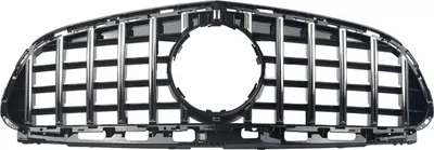 Immagine prodotto di Griglia Quorin - Paraurti anteriore - Stile GTR - Per Mercedes Classe E W212 Berlina (2014-2016) - Cromo + Nero - Accessori auto