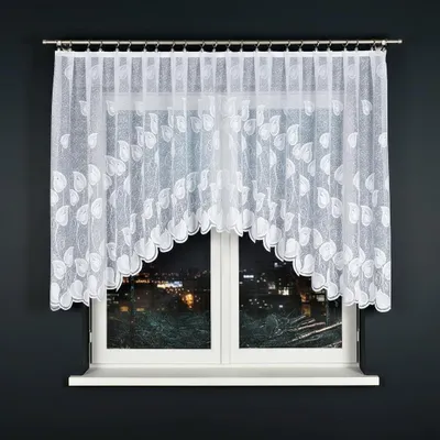 Immagine prodotto di MARKIZETA NORA Tenda con finitura jacquard, larghezza 300 x altezza 130 cm, colore 001 bianco 023097/FBL/001/300130/1