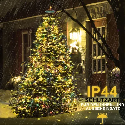Immagine prodotto di catena luminosa per albero di Natale a 2 m LED con timer e 8 modalità di luce Rete luminosa per albero di Natale per decorazione di feste natalizie