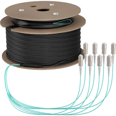 Zdjęcie produktu dla EFB Elektronik O8321S50OM3, 50 m, U-DQ(ZN) BH, OM3, 8x SC, 8x SC