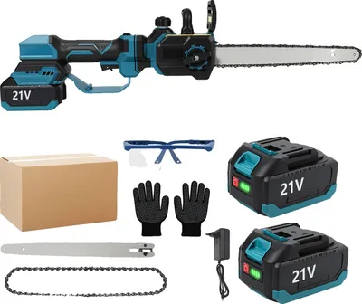 Immagine prodotto di Motosega elettrica, motore brushless, barra telescopica, con 2 batterie