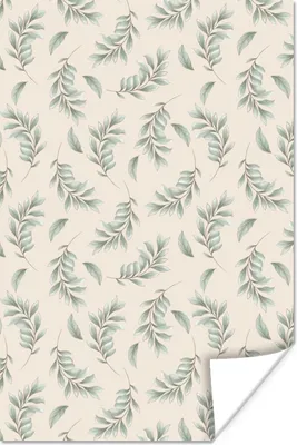 Produktbild von MuchoWow® Poster Blumen - Pflanzen - Pastell 60x90 cm - Wanddekoration