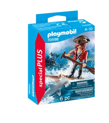 Produktbild von Pirat mit Floß und Hammerhai