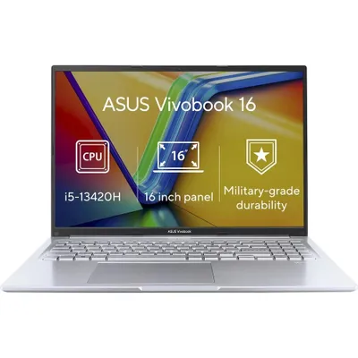 Image de Ordinateur portable ASUS Vivobook 16, écran 16 pouces WUXGA, processeur Intel Core i5-13420H, 16 Go de RAM, disque SSD de 512 Go