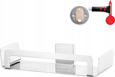 Immagine prodotto di Tesa 40412-00000-00 tesa Deluxxe Duschkorb inkl. Klebelösung silber