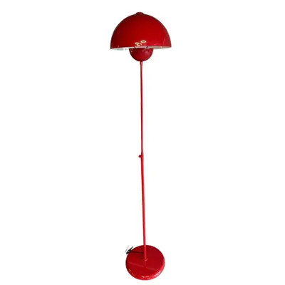 Produktbild von Vega Modell E27 – Rote Metall-Stehlampe mit Verstellbarem Lampenschirm
