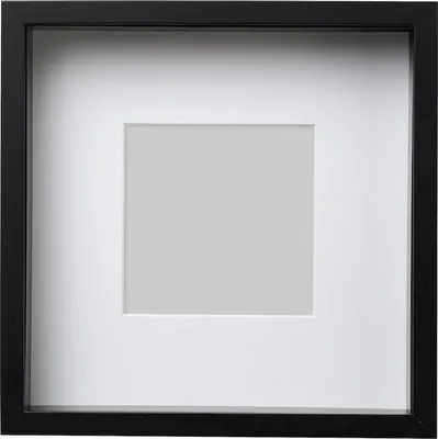 Produktbild von SANNAHED Ikea Passepartout Bilderrahmen, schwarz, 25x25 cm