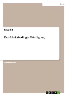 Produktbild von Krankheitsbedingte Kündigung