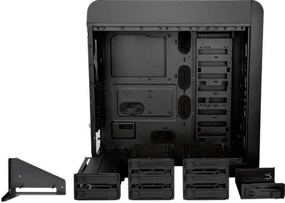 Productafbeelding van Thermaltake Core V71 Tempered Glass Edition, Full Tower, PC, zwart, ATX, E-ATX, micro ATX, SPCC, gehard glas, blauw