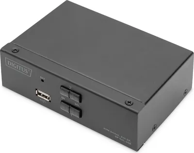 Image de DIGITUS Commutateur KVM Digitus, 2x1 DP, DP Out, USB
