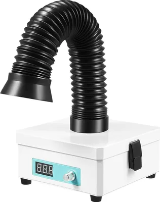 Immagine prodotto di Aspiratore per fumi da saldatura da banco - Aspiratore per fumi da saldatura - 15 W - Filtro a 3 stadi - Flusso d'aria 15 m³/h - 15 m³/h - 220 V
