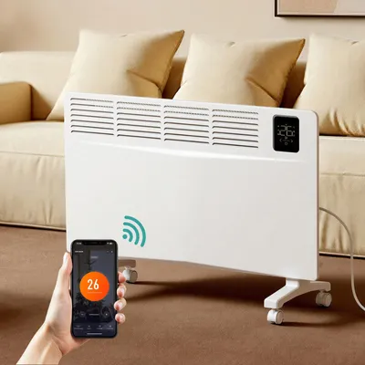 Image de Chauffage électrique 2000 W - Contrôle Wi-Fi - Radiateur en aluminium - Compact
