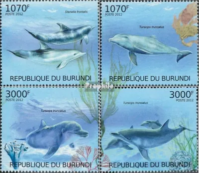 Produktbild von Briefmarken Burundi 2012 Mi 2610-2613 (kompl.Ausg.) postfrisch Rettung der Delphine