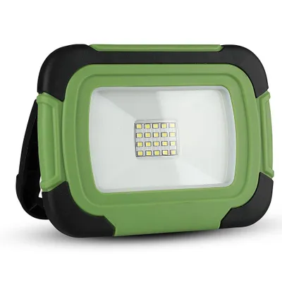 Obrázok produktu pre Dobíjacie LED reflektory - Samsung - zelená+čierna - IP44 - 10W - 700 lumenov - 6400K