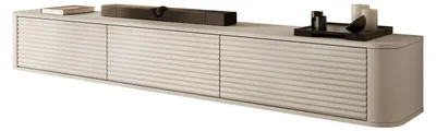 Produktbild von MIRJAN24 TV-Lowboard Hange MDF, Stilvoll Wohnzimmer, Lowboard mit drei Drehtüren (Farbe: Cashmere)
