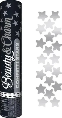 Image de Confettis de tir 30 cm - étoiles argentées