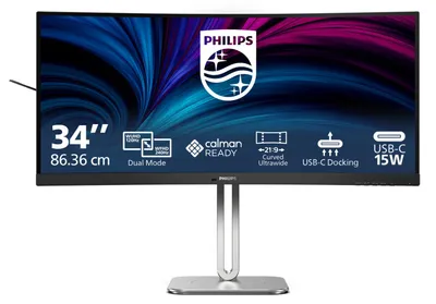 Obrázok produktu pre Philips 5000 series 34B2U5900C/00, 86,4 cm (34"), 5120 x 2160 px, WUHD, LCD, 2 ms, Šedá