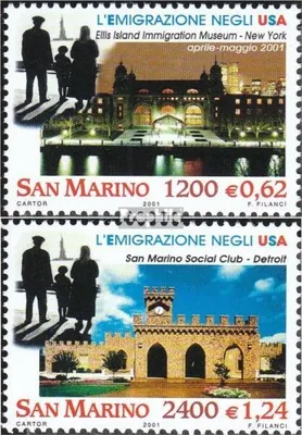 Produktbild von Briefmarken San Marino 2001 Mi 1952-1953 (kompl.Ausg.) postfrisch Emigration