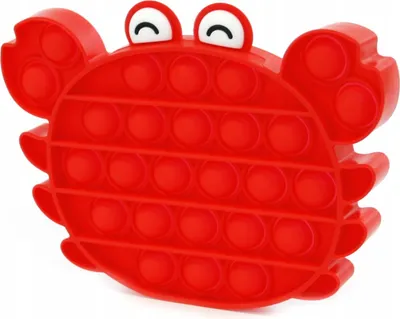 Produktbild von Push Pop It Krabbe Fidget Toy Antistress Spielzeug Silikon Stressabbau für Kinder & Erwachsene