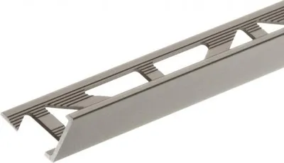 Zdjęcie produktu dla Profil do glazury narożny aluminiowy 12,5mm Cezar Szampan Mat 2,50m