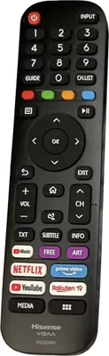 Zdjęcie produktu dla HISENSE EN2G30H VIDAA Oryginalny pilot do telewizora Hisense Ultra HD z klawiszami skrótów do Netflix, Amazon Prime, YouTube i Rakuten TV