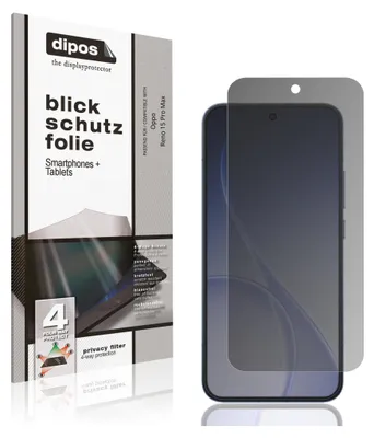Produktbild von Blickschutzfolie für Oppo Reno 15 Pro Max matt Schutzfolie Folie Display Schutz dipos