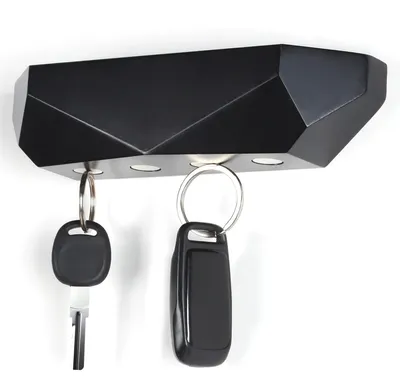 Produktbild von Magnetischer Schlüsselhalter für die Wand, schwarz