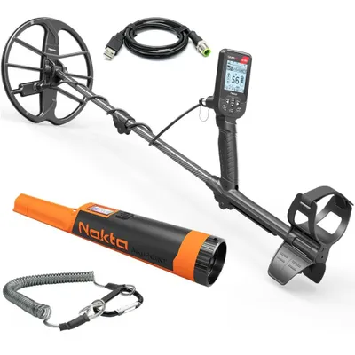 Produktbild von Nokta Simplex Ultra Metalldetektor mit AccuPOINT LITE Pinpointer, KI-generiertes Bild