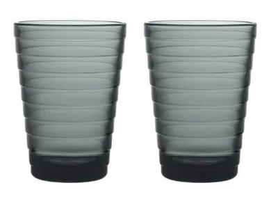 Produktbild von Iittala Aino Aalto Glas - 33cl - Dunkelgrau - 2 Stück 1057029