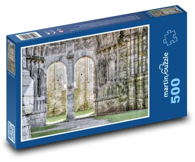 Produktbild von Puzzle 500 Mittelalterliche Kirchenarchitektur - martinpuzzle