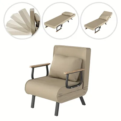 Immagine prodotto di Divano letto - Letto a scomparsa - Poltrona letto - Letto aggiuntivo - Divano - Design compatto - Imbottitura in memory foam - Struttura in legno