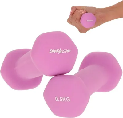 Obrázok produktu pre HANTELN 2x0,5 kg na cvičenie - neoprénové závažia