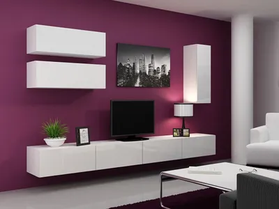 Image de Armoire murale ASHTON 13 – blanc / blanc brillant