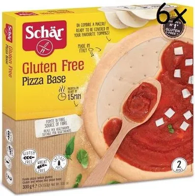Produktbild von 6x Schär Pizzaboden base per pizza senza glutine glutenfrei 2 Stück 300g