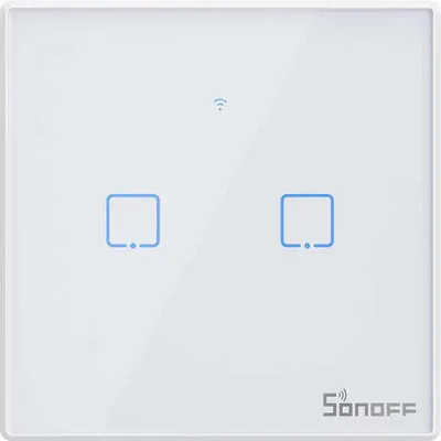 Obrázok produktu pre Smart Switch WiFi + RF 433 Sonoff T2 EU TX (2-channel) updated