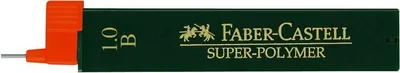 Produktbild von FABER-CASTELL Super-Polymer - Bleistiftmine - B - 1 mm (Packung mit 12)