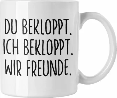 Produktbild von Trendation - Beste Freunde Tasse Geschenk Beste Freundin Freund Kaffeetasse Geschenkidee BFF Allerbeste Freundin Spruch Geburtstag Freundinnen (Weiß)