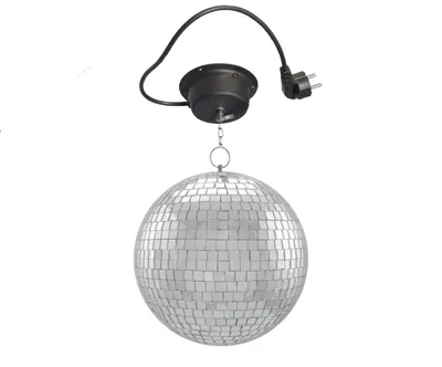 Spiegelkugel Set 20cm Kugel PROFI + Motor MBM-203 mit 30cm Knotenkette