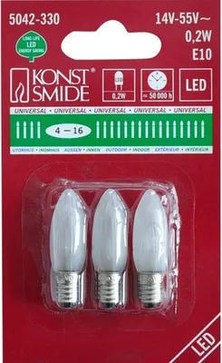Produktbild von Konstsmide LED Birne gefrostet warmweiß 3 -er Blister