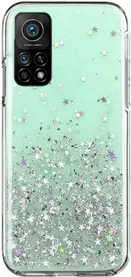 Produktbild von Wozinsky Star Glitter Silikonhülle für Xiaomi Mi 11 - Grün KP9973