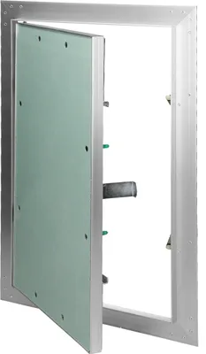 Produktbild von ECD Germany Revisionsklappe Revisionstür GK-Einlage 250x400 mm, Gipskarton 12,5mm, Alu Rahmen