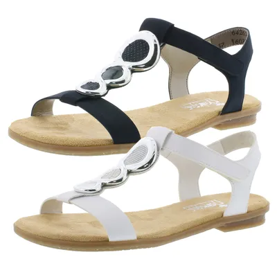 Produktbild von Rieker 64265 Schuhe Damen Sandaletten Sandalen , Größe:36 EU, Farbe:Blau