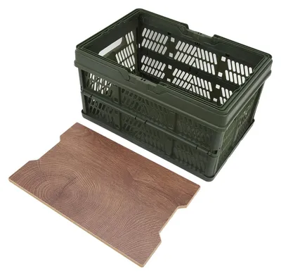 Produktbild von Faltbarer Camping-Picknickkorb mit Holztablett