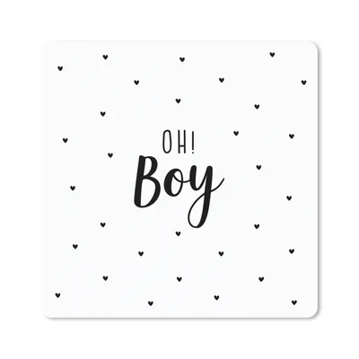 Produktbild von MuchoWow® Mauspad Mousepad Zitate - Kind - Jungen - Oh! Junge - Sprichwörter 20x20 cm - Mousepads - Maus Mat - Pad - Mausunterlage - Desk Mat - Bureauartikeln