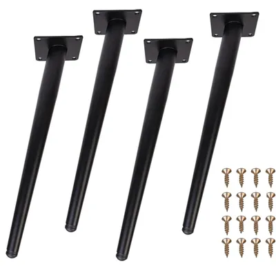 Immagine prodotto di Omgoods - Set di 4 gambe in metallo per tavoli e mobili, altezza 35 cm