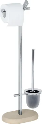 Produktbild von WENKO Stand WC Garnitur Toiletten Bürsten Papier Rollen Halter PURO Bad Gäste WC