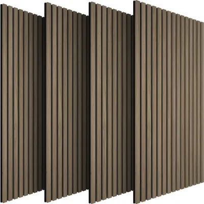 Produktbild von tectake® Akustikpaneele Sonic Wall Holzoptik in Eiche dunkel je 60 x 120 x 2,1 cm, Größe flexibel anpassbar