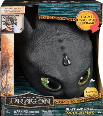 Zdjęcie produktu dla DreamWorks Dragons DWD RLP BlastNRoarTthlessMask GML, Dziecko, Maska zakrywająca pół twarzy, 4 lat(a), Kreskówka, How to train your dragon