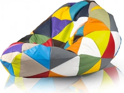 Obrázok produktu pre Kreslo Beanbag vankúš Sako  mix - 110x70cm - trojuholníky
