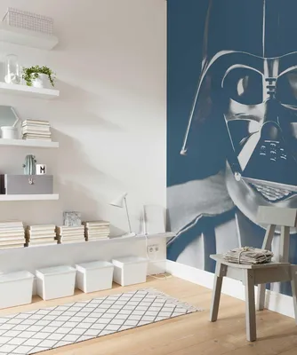 Produktbild von Komar Vlies Fototapete "Star Wars Classic Icons Vader" - Größe: 150 x 280 cm (Breite x Höhe), 3 Bahnen